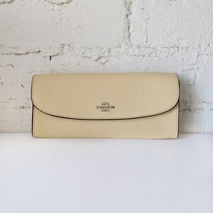 NWOT Coach Yellow Slim Envelope Wallet